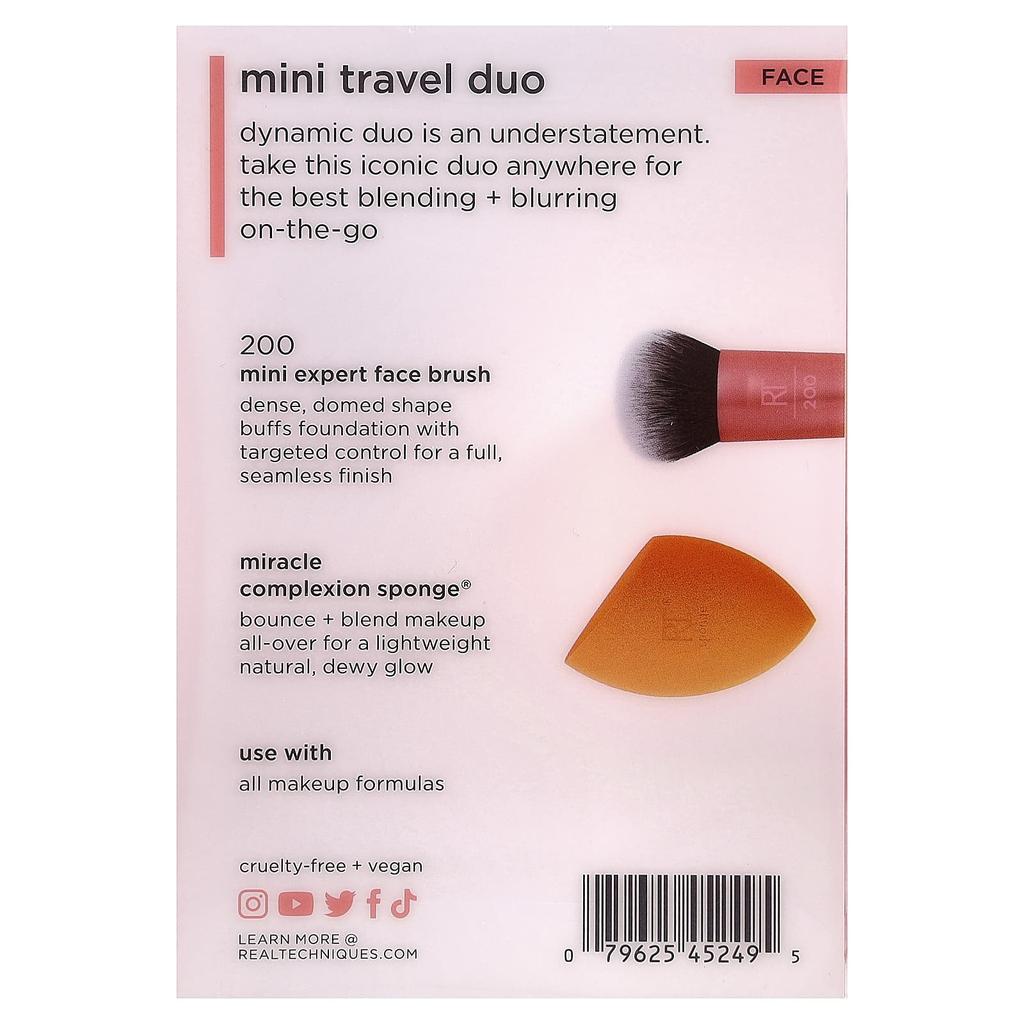 Real Techniques Mini Travel Duo Face 2-Piece Set