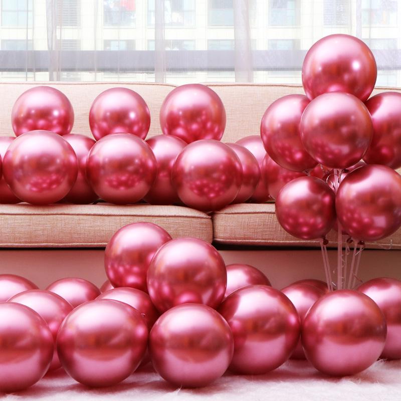 Double-Layer Thickened Red Wedding Balloons for Engagement and Room Decoration