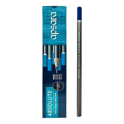 Apsara Extra Dark Drawing Pencils Pack Of 10 | Intense Black Lines For Kids Art Shading Sketching | Safe And Comfortable Grip