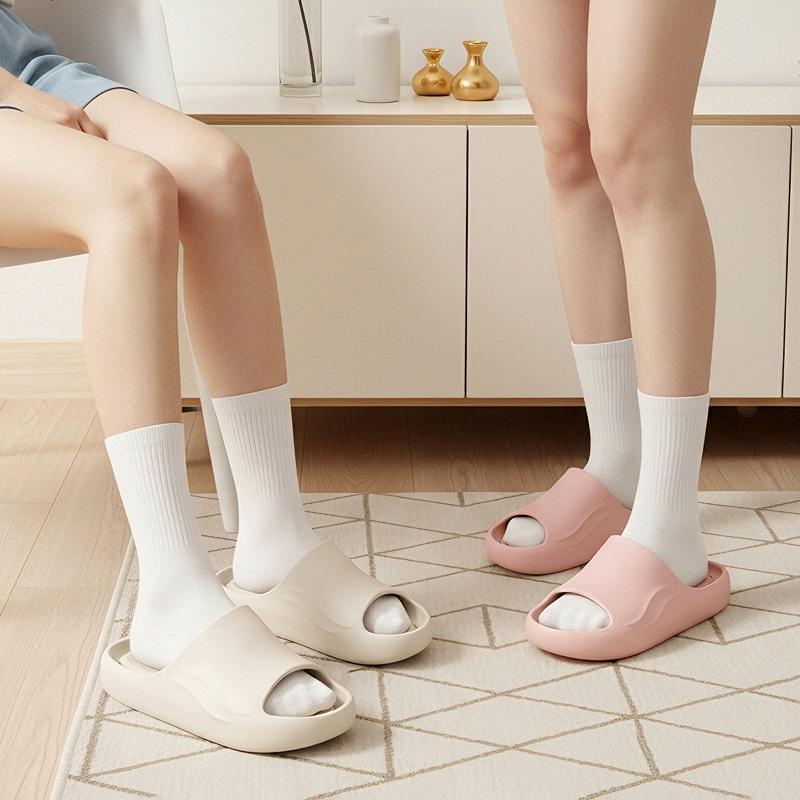 Damen Sommerschuhe einfach, Herren weiche Hausschuhe, rutschfeste Sandalen für Paare Badezimmer, bequeme Outdoor-Strandschuhe für Erwachsene