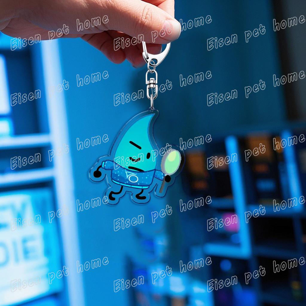 Schattige Cartoon Bfb Fourx Sleutelhanger voor Accessoires Tas Sleutelhanger Ring Sieraden Fans Cadeaus Bfdi Four Sleutelhangers blue