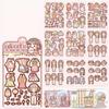 Papper Girls Dress Up Decorative Stickers Multicolor Handbook Stickers  for Kids
