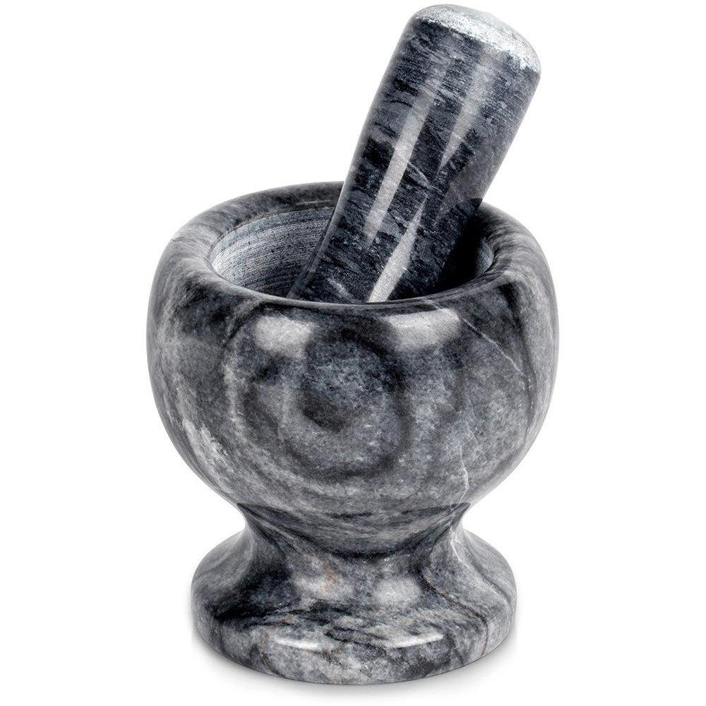 Black metal pot stand RADKA 22.5 cm