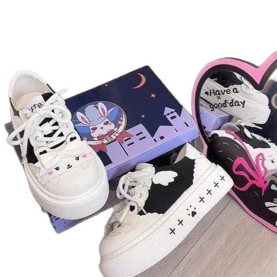 Campus Style Home Department Cute Soft Girl Soft Moe Comfortable Potter College Single Shoes Original Lolita Breathable Canvas Shoes Women