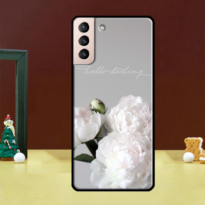 Peonies Beautiful Flower Fundas For Samsung Galaxy S23 S20 FE S21 FE S22 Ultra Note 20 S10e S8 S9 S10 Note 10 Plus Case