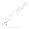 2Pcs Crystal Fan Chain Pull Extenders Decorative Hanging Pull Cord Replacement for Ceiling Fans Light Fixtures Pendant Charm