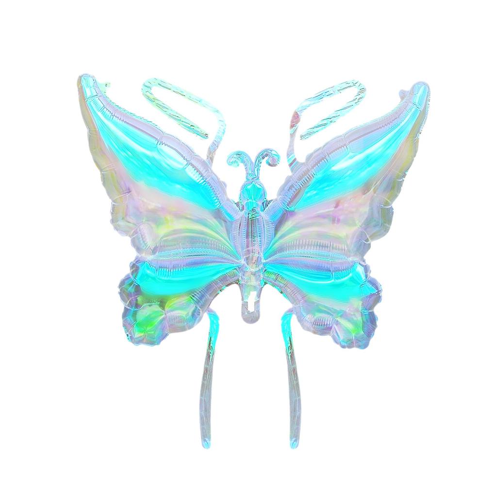 Colorful Luminous Butterfly Wings Balloons for Children's Night Market Decoration