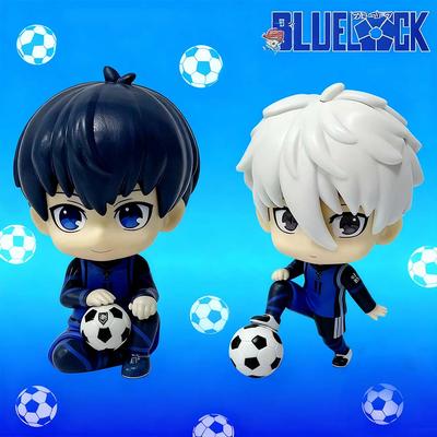BLUE LOCK Action Figures Isagi Yoichi Bachira Meguru Anime Figure Q Version Figurine PVC Collectible Model Kids Doll Toys Gifts