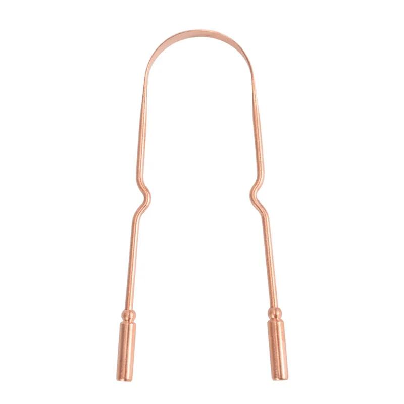 1Pc Copper Tongue Scraper Cleaner Scraper Men Women Soft Silicone Toothbrush Dental Oral Care Hygiene Health Care Tool