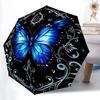 1pc Butterfly Mandala Design Automatic Open/Close Umbrella - Compact Travel Umbrella, Durable Construction, Fashionconscious Yy251208131