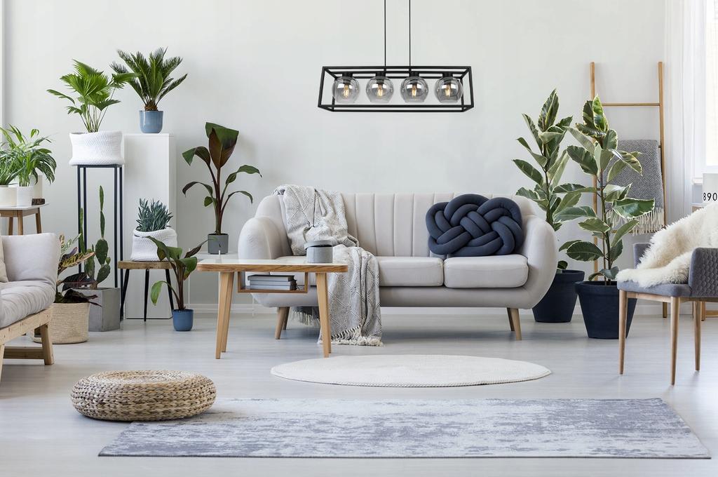 HANGING LAMP CAGE ELEGANT GLASS BALL