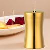 Toothpick Holder Large Capacity Dustproof Moistureproof Stainless Steel Mini Dining Table Toothpick Dispenser Container Kitchen Gadget
