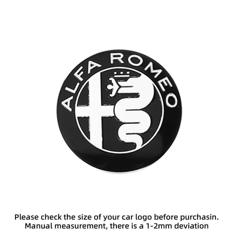 2026 Autocollant Chaud Métal 3D Calandre Avant d'Aile Badge Accessoires Extérieurs Auto Pour Alfa Romeo Giulia Stelvio Giulietta 156 15