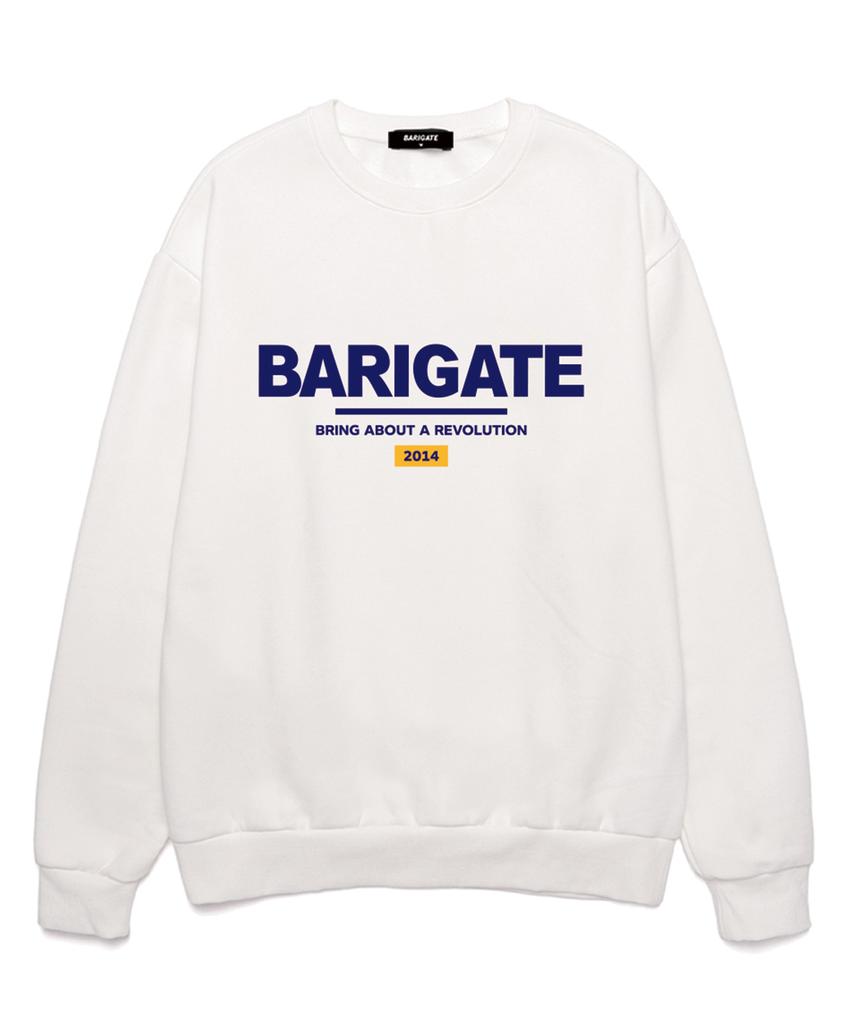 Baligeiteu Signature Logo Oversized Sweatshirt (Brlts002) White/Ver.1