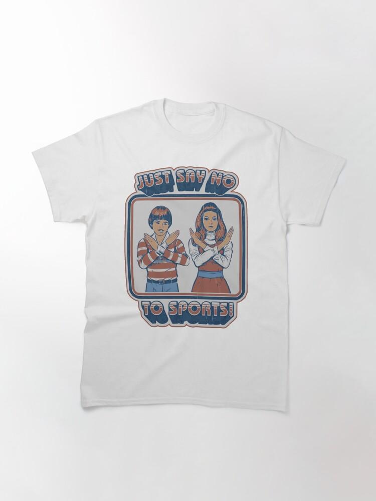 Just Say No To Sports Printed Comics Clothing Mens Loose ONeck TShirt Summer Fashion Casual Oversized Cotton TShirt Couple