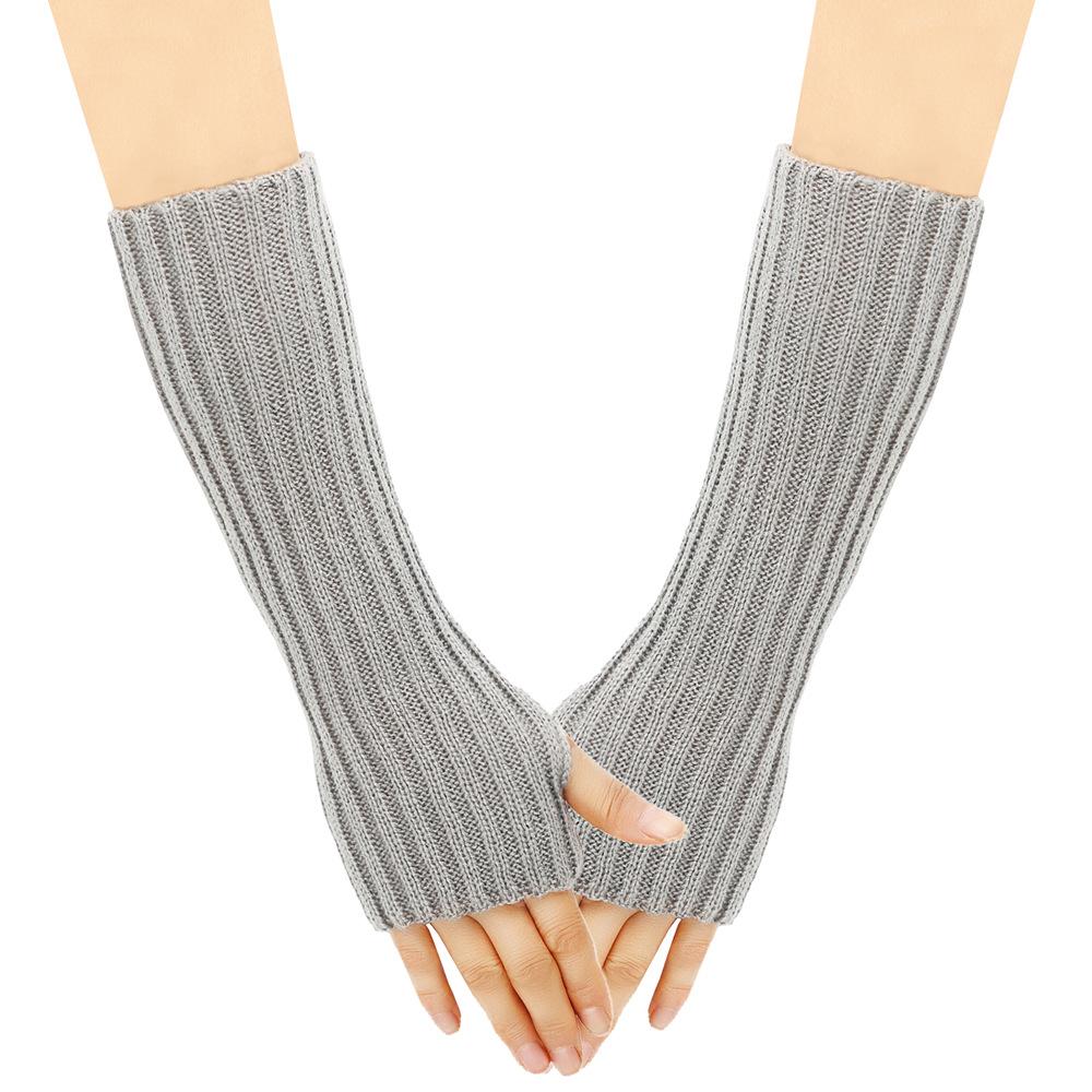 Arm Warmers Autumn Winter Cuffs Hand Sleeves Long Wool Gloves Men Women Knit Sleeves Warm Elastic Fashion Lady Sexy