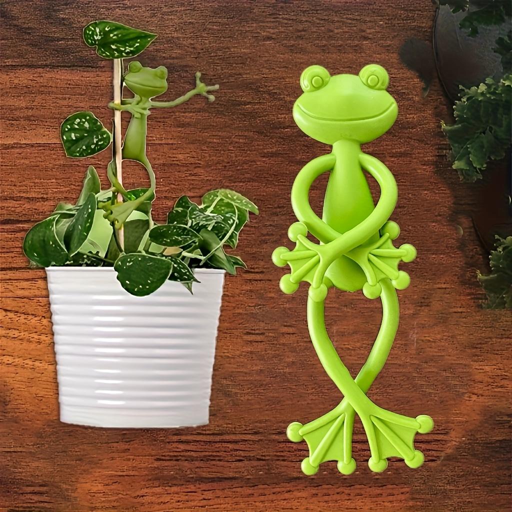 3 buc Suport de plante în formă de broască Simplu ca aspect, dar necompromițător în susținerea creșterii sănătoase, îmbunătățind vigoarea plantelor în timpul procesului de creștere