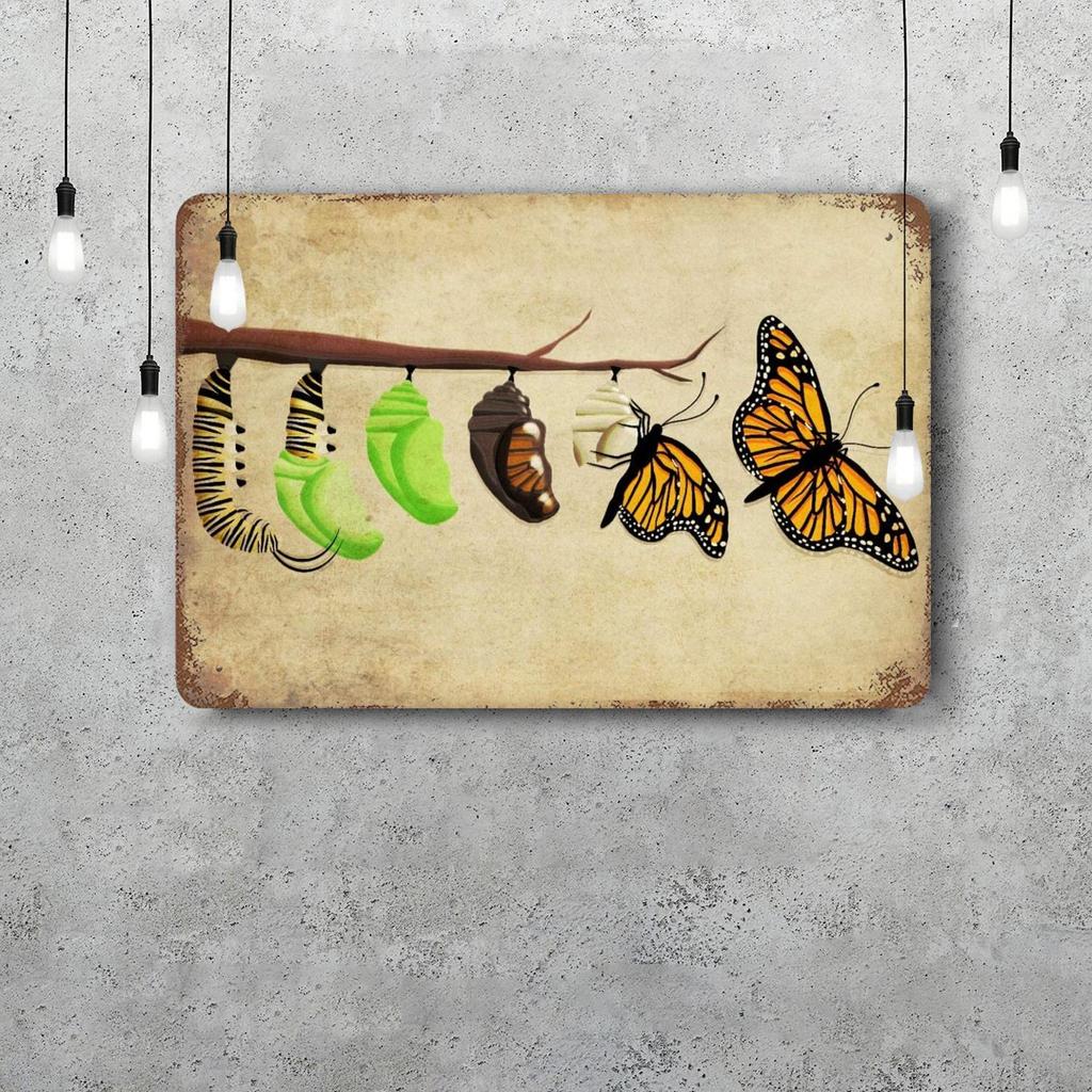 butterfly Decor Vintage Metal Signs Tin Signs Captain Poster Decor for Bar Pub Club Man Cave Wall Decoration