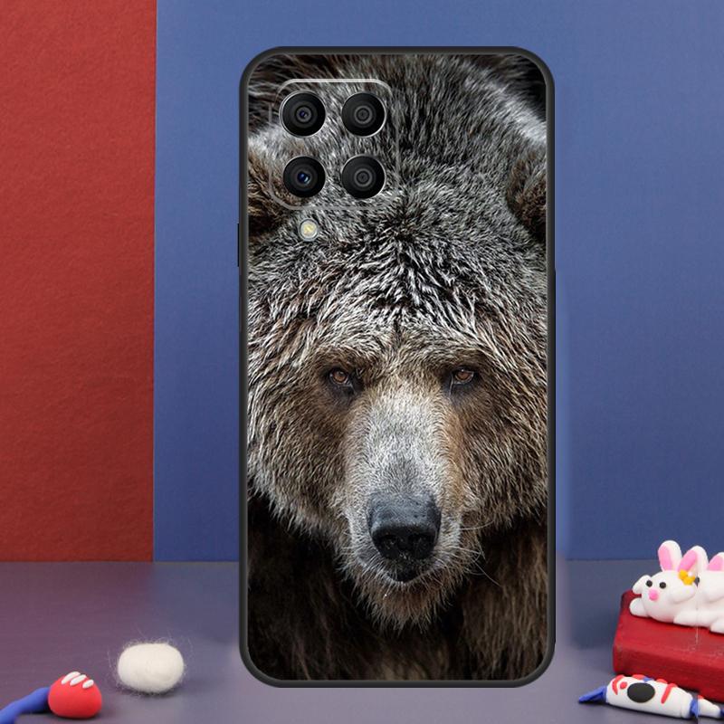 Cute Grizzly Bear Case For Samsung Galaxy M32 M52 M12 M16 M14 M54 M13 M33 M53 M56 M36 M31 M11 M35 M55 M15 M06