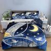 Moonlight Theme Decorative Artwork Set Soft Comfortable Duvet Cover Bedding Set Included 1*Duvet Cover & 2*Pillowcases, Gift
