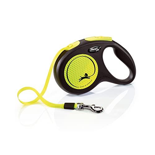 Smycz Flexi New Neon Tape dla psa, średnia (Poniżej 25 kg), 5m