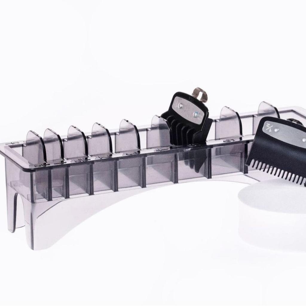 Electric Hair Clipper Storage Box with Adjustable Compartments (8 & 10 Card Capacity)