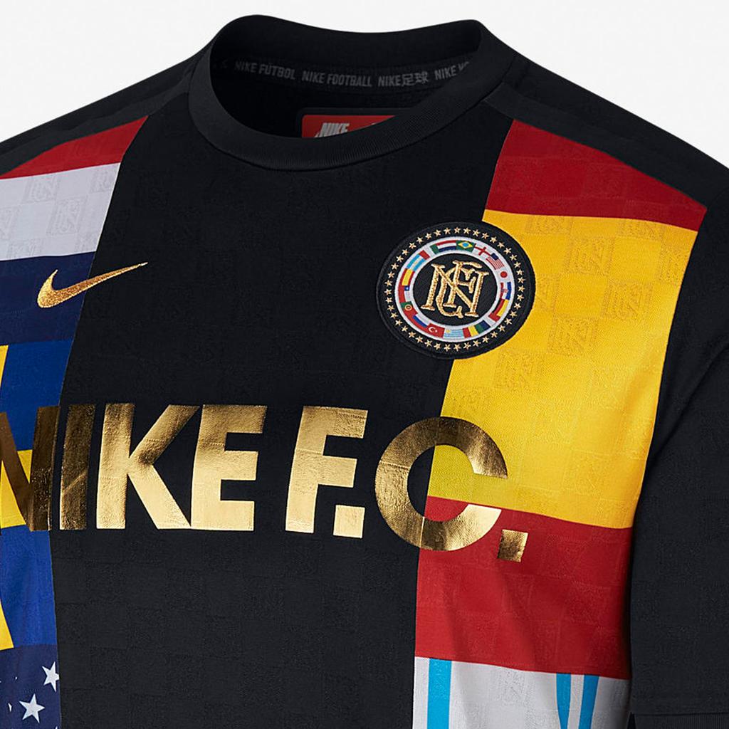 Nike Letter Sports Round Neck Football Pullover Short Sleeve T-Shirt Men T-Shirt Black 886873-011