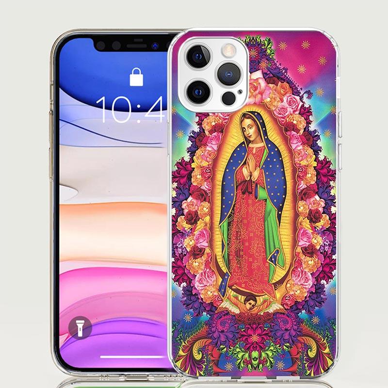 Jungfrau von Guadalupe Jungfrau Maria Handyhülle für Apple iPhone 17 Air 16 15 Plus 14 + 13 Mini 12 11 Pro Max 7 8 SE 16Max Weiche Hülle