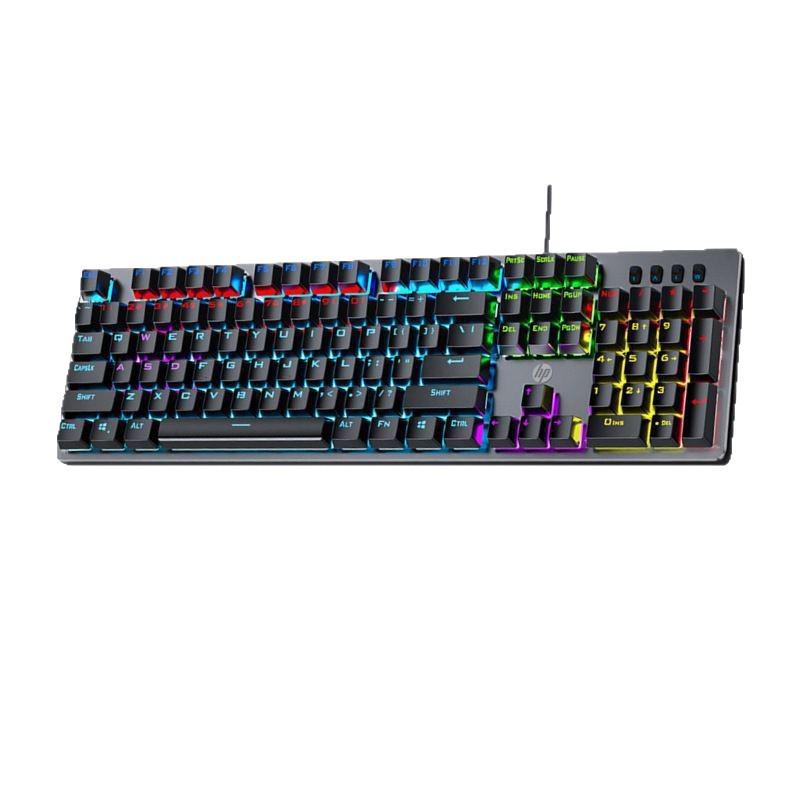 GK100F Mechanical Blue Switch Keyboard - USB Wired for Business, Home, & Gaming