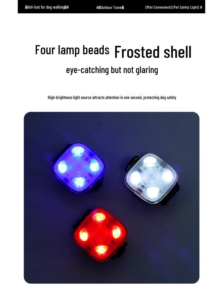 Laishi LED Night Glow Pendant for Dogs - Anti-Lost Luminous Light for Safe Nighttime Walks