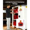 VEVOR Safety Gas Can, 9.5 L Type I Red Safety Can for Gasoline with Stainless Steel Flame Arrester, Self-Closing Lid, and PE Funnel