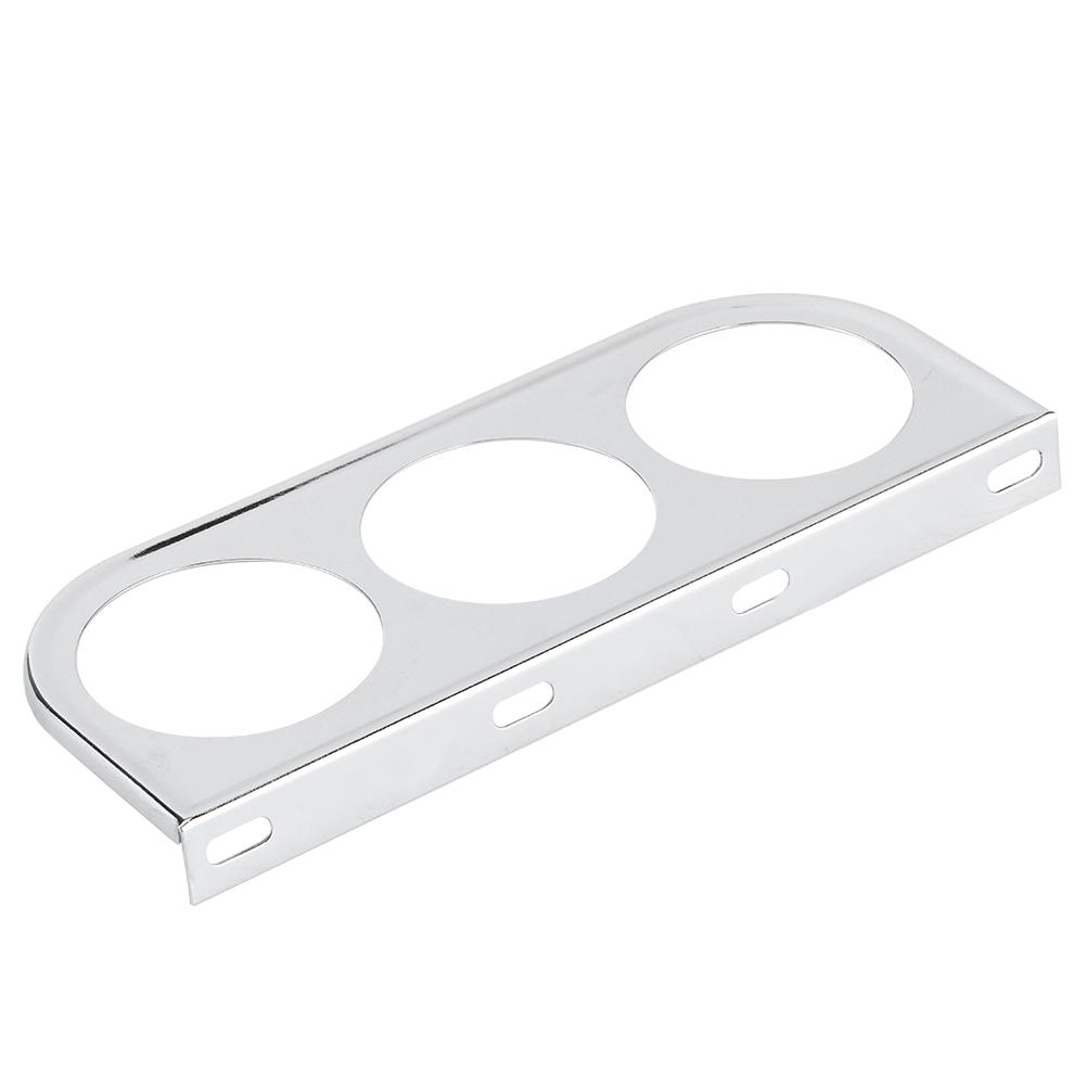 52mm/2in 3-Hole Triple Instrument Panel   Gauge Mounting Bracket Car Dashboard Meter Iron Holder