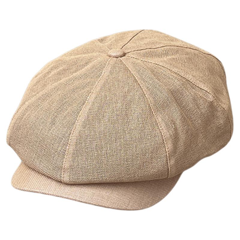 Minimalist, Fashionable, Breathable And Not Stuffy, Ultra-Light Washi Paper Octagonal Hat Women'S Summer Retro Forward Bere Newsboy Hat