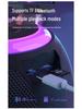 Portable Bluetooth Speaker with Colorful Lighting and Subwoofer for Outdoor Parties (Bluetooth 5.3)