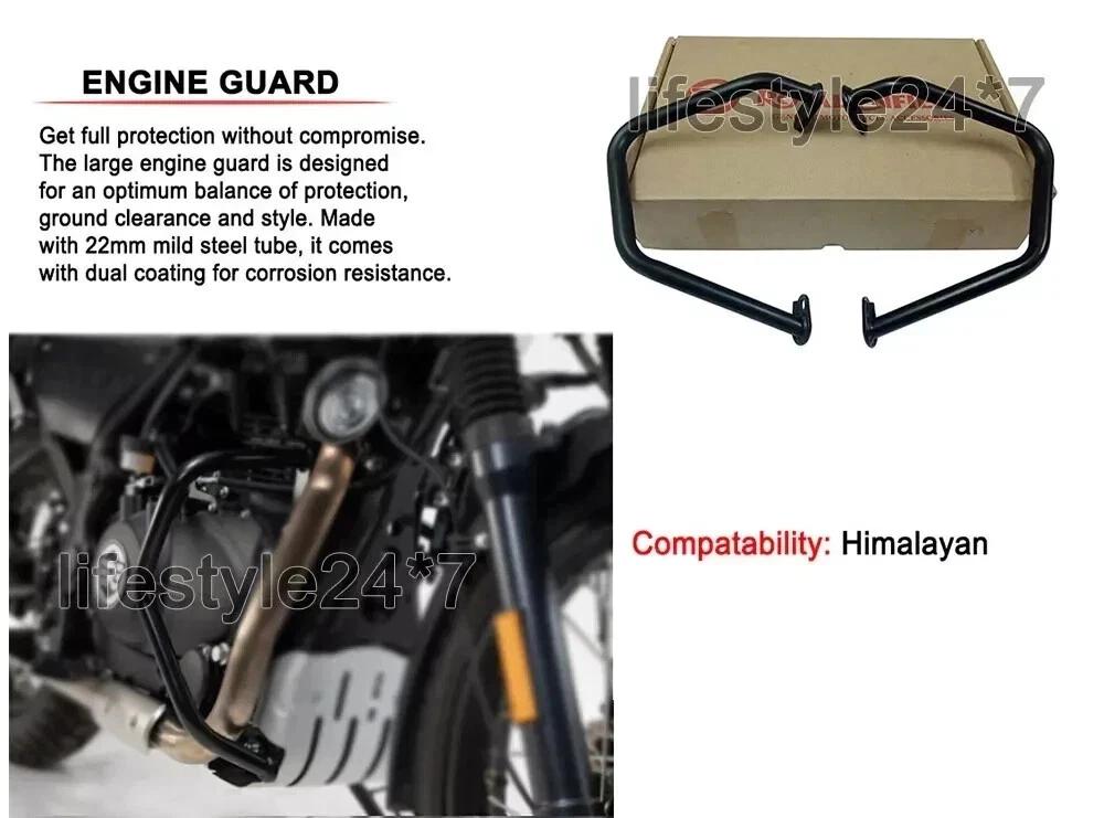 Genuine Royal Enfield Himalayan Bike 411cc Engine Guard Black