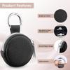 Small Travel Jewelry Organizers Soft Leather Case With 4 Color Addition For Earrings Rings Necklace Storage
