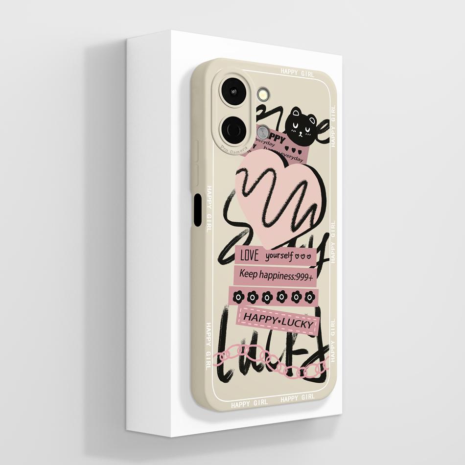 For Tecno Spark Go 3 / Pop 20 Case Creative Design Lightweight Phone Funda For Tecno SparkGo3 / POP20 Soft Liquid Silicone Shell