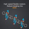 10PCS 8-Shape Swivel Rolling Connector Flexible Rotation Fishing Rolling Swivel   Offshore Angling