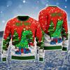 Maglioni Brutti di Natale Tree Rex Divertenti Nuova Moda Maglione Grafico Dinosauro Cartone Animato Per Donne Abbigliamento Regalo di Natale per Ragazzi Top PALESTRA