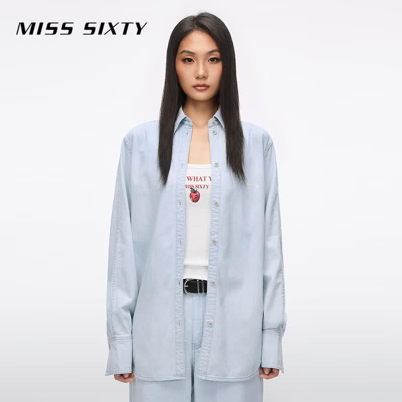 MISS SIXTY Women s Relaxed Denim Shirt S
