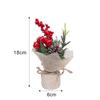 Artificial Simulation Plant Flower Red Berries Christmas Tree Home Decorations Garland DIY Supplies Holiday New Year Ornament