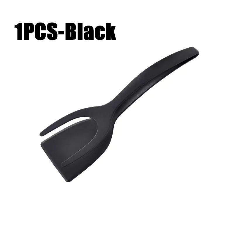 2 in1 Silicone Clip Spatula for Frying Steak Pancakes Toast Omelette Tongs Silicone Omelet Spatula Flip Shovel Kitchen Tool
