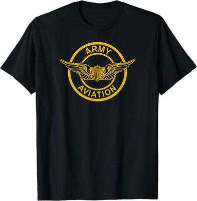 Army Aviation Wings Patch T-Shirt Size S-5XL