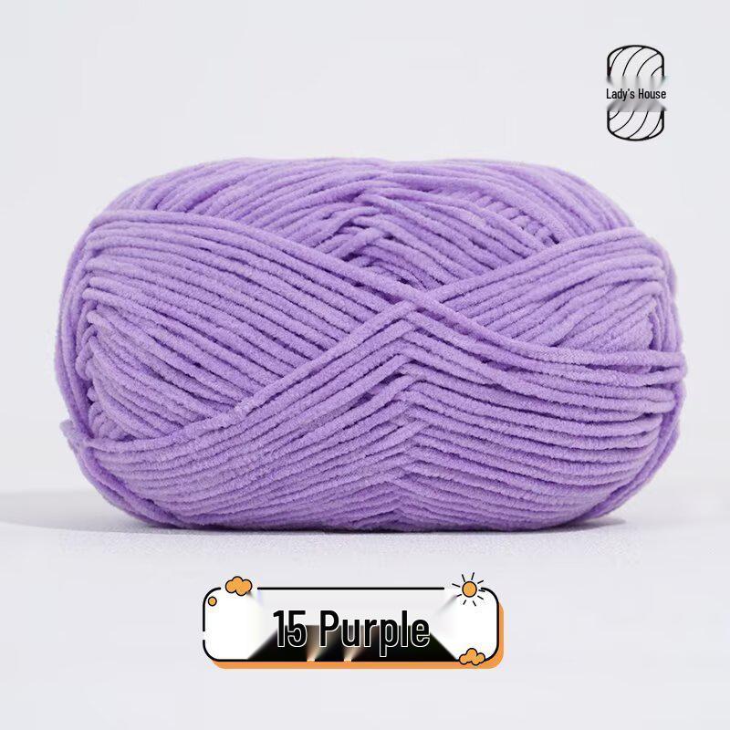 Meng Xiao Ya Matte Chenille Golden Velvet DIY Crochet Doll Bag Kit