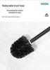 Wall-Mounted Stainless Steel Toilet Brush: No Dead Corners, No Punching Required, Perfect for Home Bathroom Cleaning.