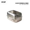 Stainless Steel Cat Litter Box Semi-Enclosed Design Cat Bedpans Anti-Scatter Pet Toilet for Easy Cleaning Durable Feline Supplie