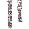 Hello Kitty Strap HKAWMSDGPTE Apple Watch 38/40/41mm beige/beige strap Silicone Tags Graffiti