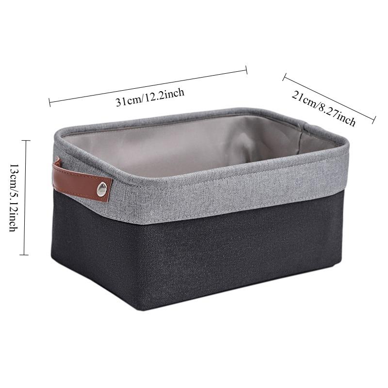 Woven Linen Laundry Basket Extra Large Square Hamper For Home Organization And Baby Shower Gift Home Decor Storage