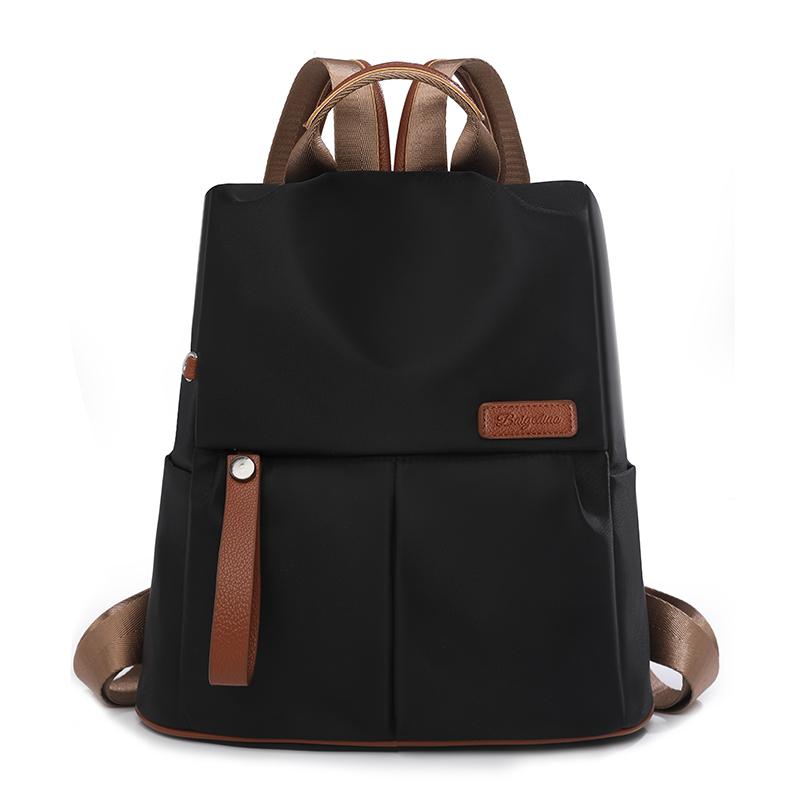 Women's Large Capacity Backpack Color Block Student Commuter Backpack