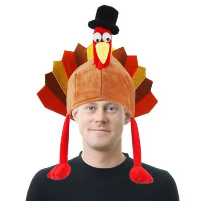 Gift Cute Thanksgiving Turkey Hats Creative Comfortable Turkey Caps Unisex Funny Long Leg Turkey Hat Birthday Party